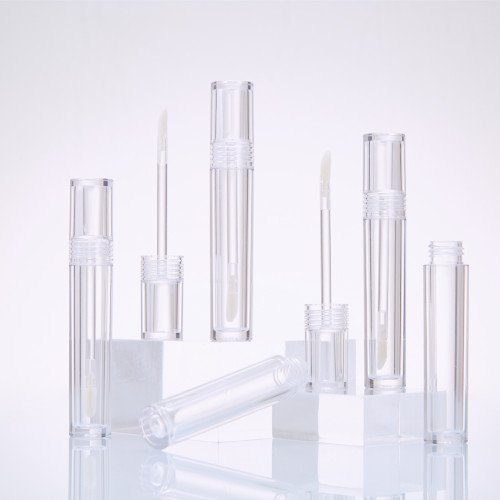 Fully transparent bottle lip glaze empty bottle lipstick empty tube injection transparent lip gloss tube cosmetics tube supply manufacturer wholesale