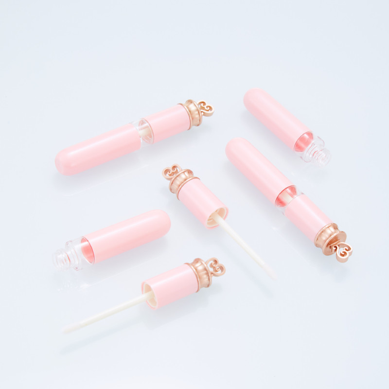 Lip glaze tube empty tube pink love lip gloss empty tube empty bottle DIY lip gloss sub-bottle lipstick tube empty tube capacity 5ml