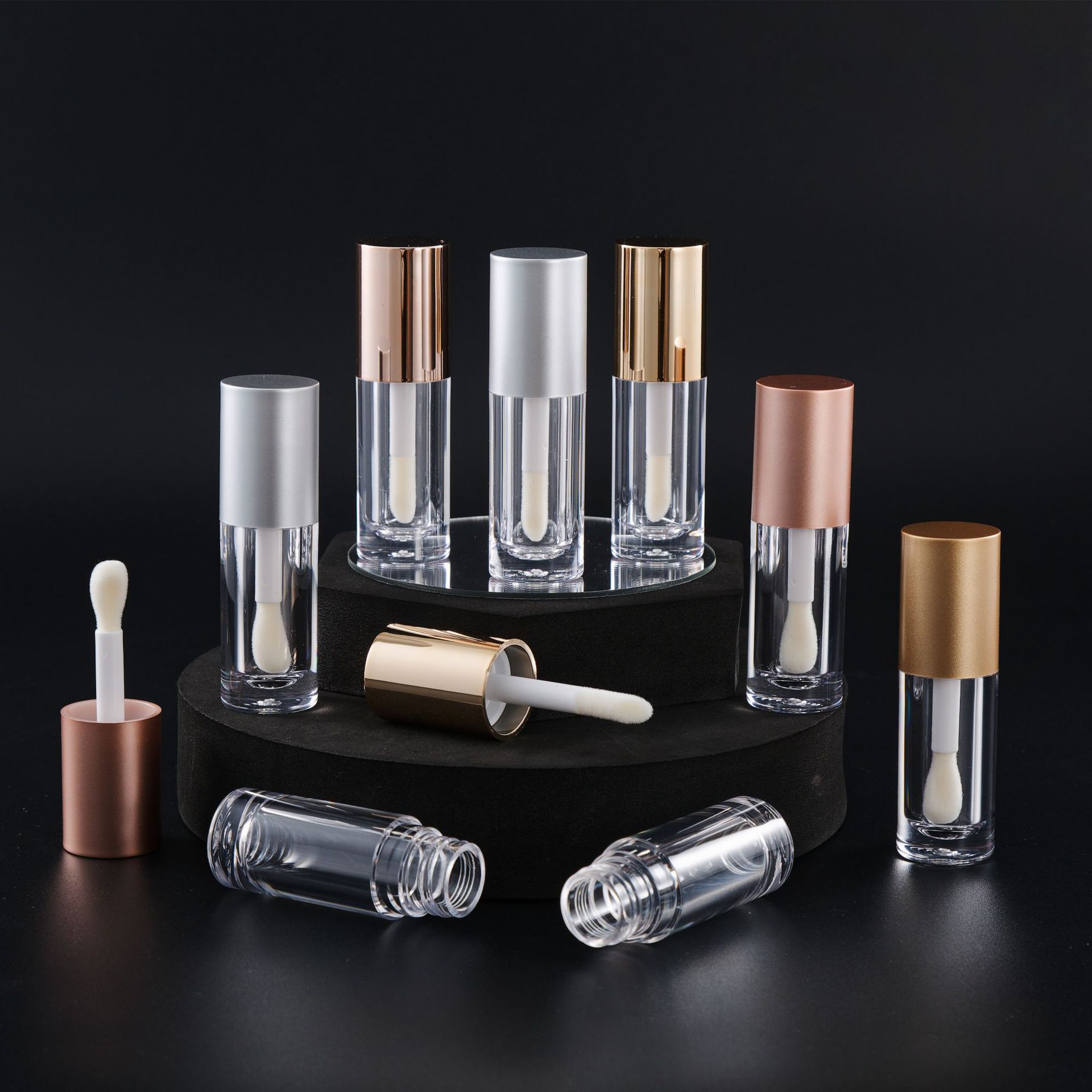 Thick rod big hair brush head lip glaze empty tube lip gloss eyeliner mascara tube source manufacturer wholesale cross-border hot sale