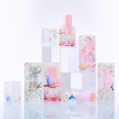 DIY homemade lipstick lipstick tube matte transparent 3D unicorn lipstick tube homemade lipstick shell packaging material