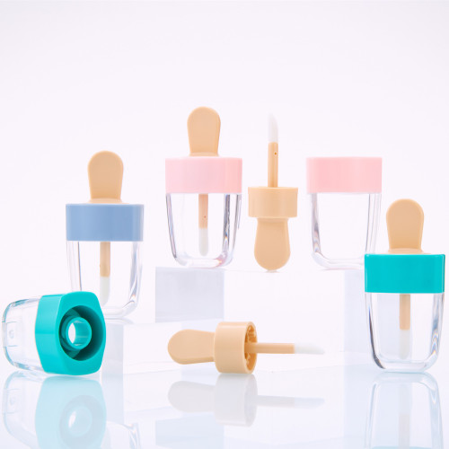 DIY lip glaze tube lipstick empty tube injection molded transparent lip gloss tube cosmetic tube supply manufacturer wholesale