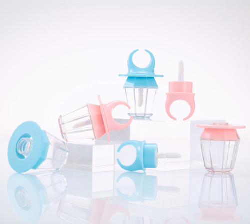 Ring milk lip gloss lip glaze empty bottle lipstick empty tube injection transparent lip gloss tube cosmetics tube supply wholesale