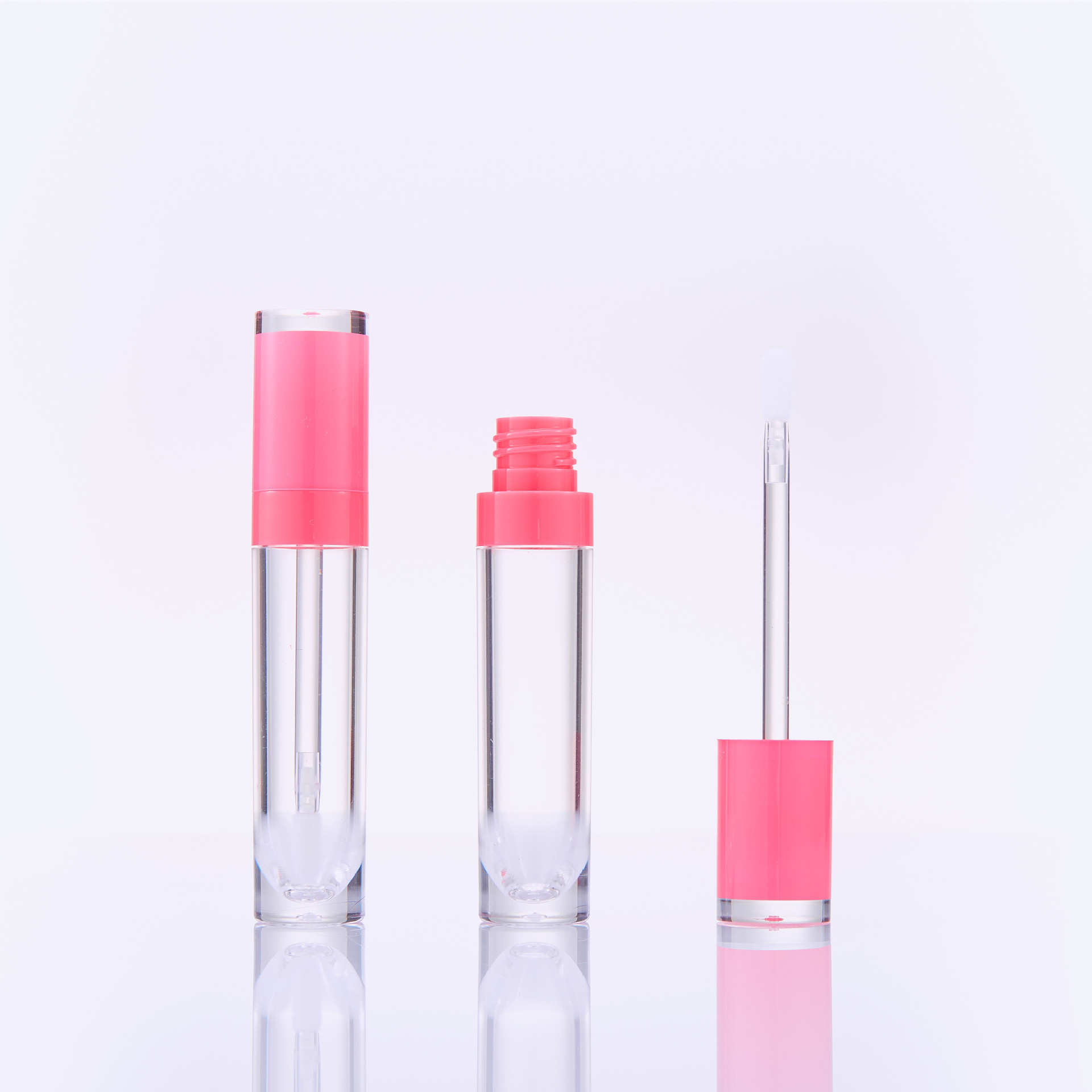 8ml lip glaze tube round transparent bottle co-injection lip gloss tube lipstick tube lip gloss sub-bottle