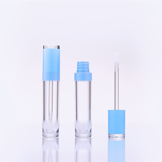 8ml lip glaze tube round transparent bottle co-injection lip gloss tube lipstick tube lip gloss sub-bottle