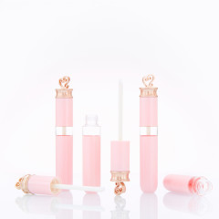 Lip glaze tube empty tube pink love lip gloss empty tube empty bottle DIY lip gloss sub-bottle lipstick tube empty tube capacity 5ml