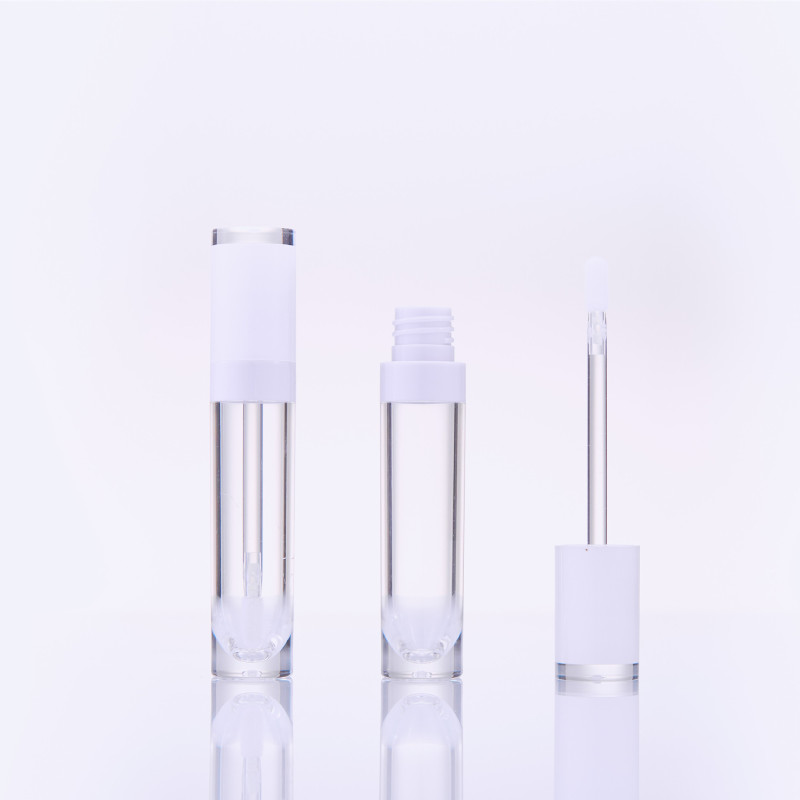 8ml lip glaze tube round transparent bottle co-injection lip gloss tube lipstick tube lip gloss sub-bottle