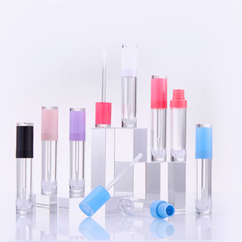 8ml lip glaze tube round transparent bottle co-injection lip gloss tube lipstick tube lip gloss sub-bottle