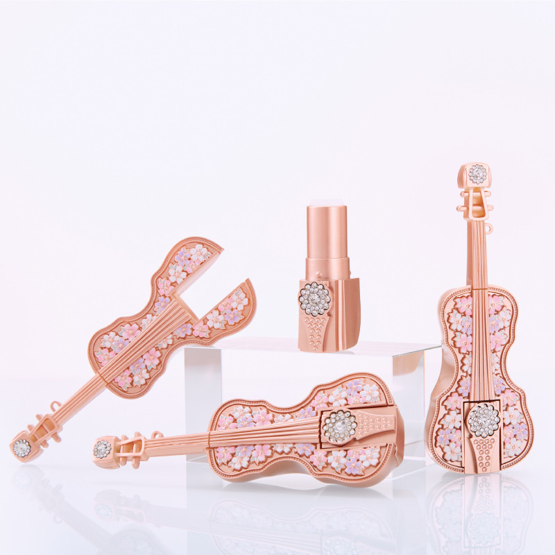 Empty tube DIY homemade mini violin lipstick tube Empty tube fashion exquisite lipstick tube handmade lipstick shell