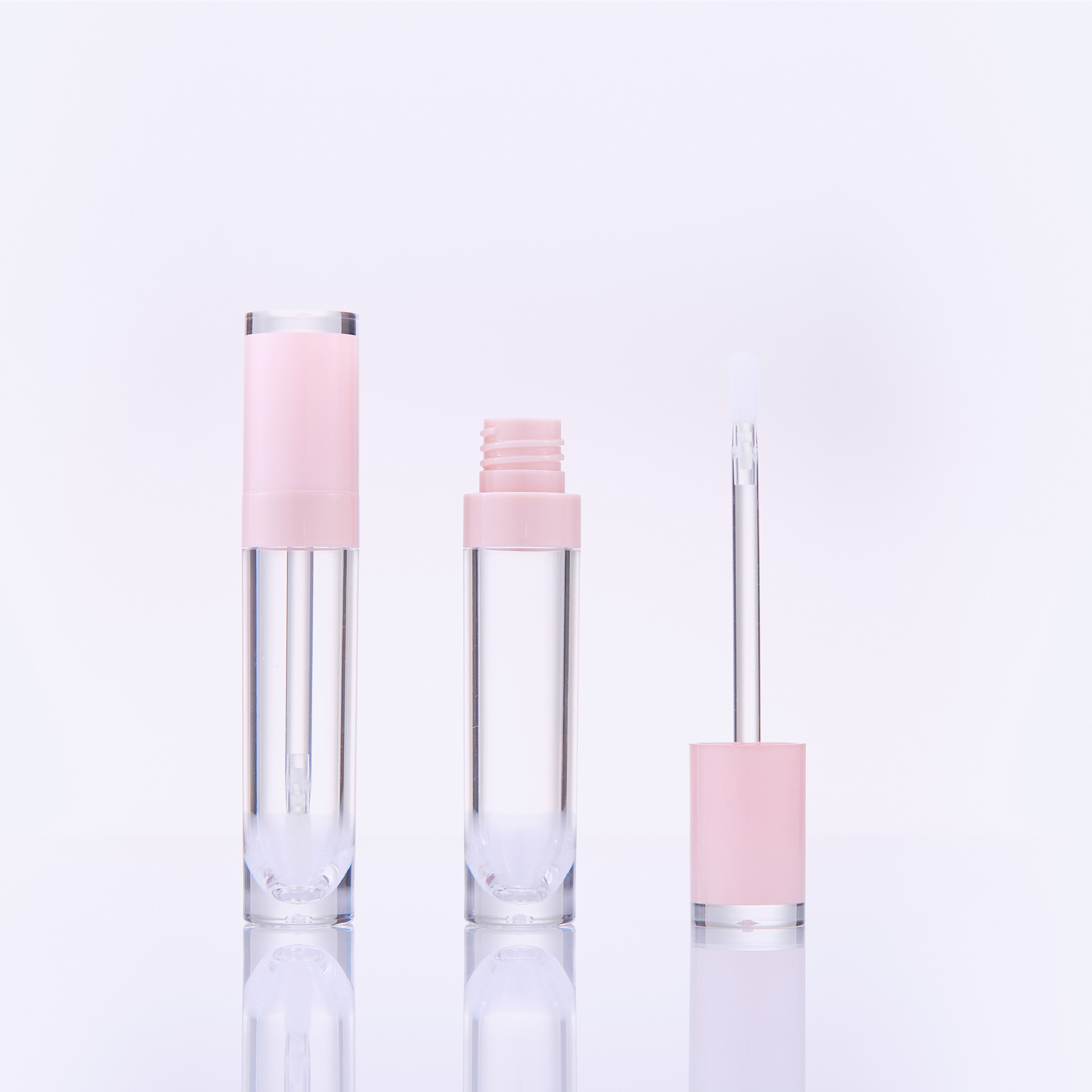 8ml lip glaze tube round transparent bottle co-injection lip gloss tube lipstick tube lip gloss sub-bottle