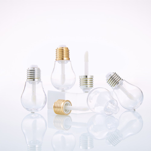 Mini light bulb DIY lip glaze lipstick empty tube injection transparent lip gloss tube cosmetic tube supply manufacturer wholesale