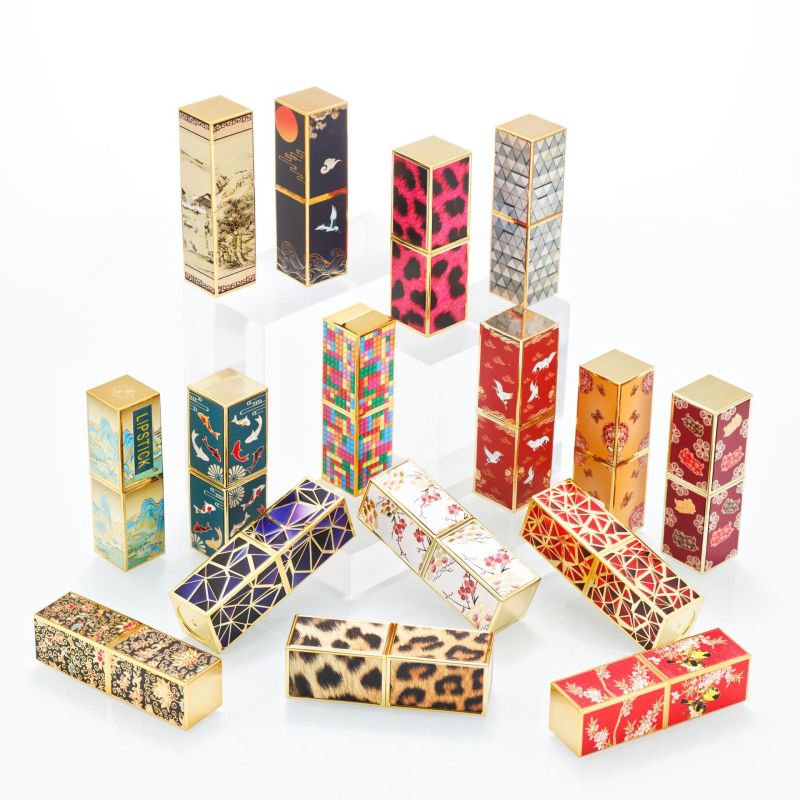 Lipstick tube 3D printing Cleopatra pattern lipstick tube palace style oil painting magnetic lipstick tube wholesale