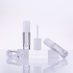 Manufacturers wholesale round lip glaze tube lip glaze empty tube transparent bottle 3ml lipstick empty tube can print logo