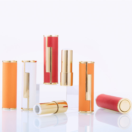 Handmade DIY homemade lipstick material lipstick tube lipstick leather press tube leather grain lipstick empty tube empty shell