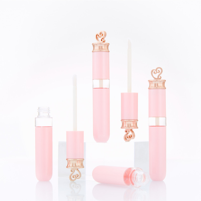Lip glaze tube empty tube pink love lip gloss empty tube empty bottle DIY lip gloss sub-bottle lipstick tube empty tube capacity 5ml