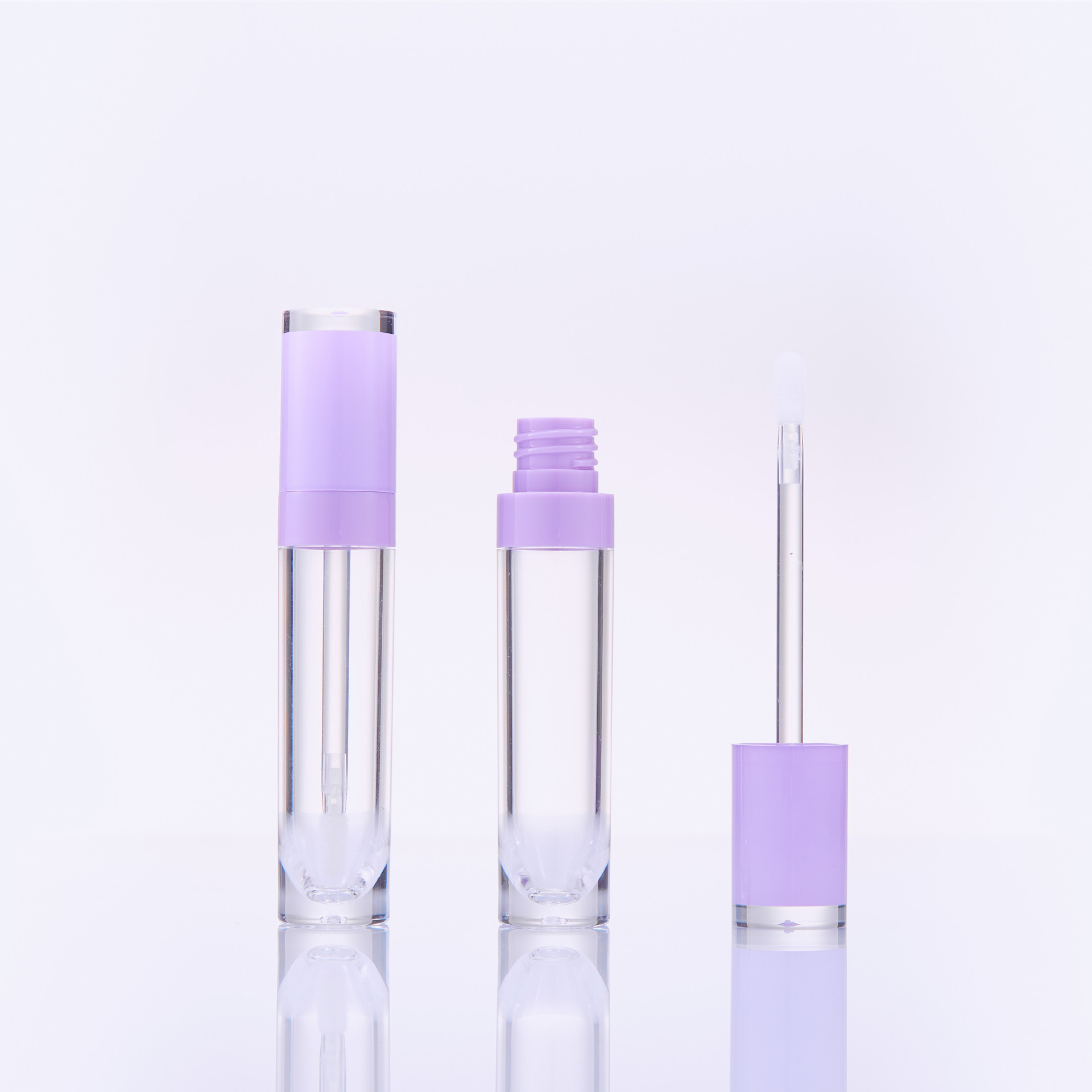 8ml lip glaze tube round transparent bottle co-injection lip gloss tube lipstick tube lip gloss sub-bottle