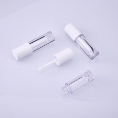 Manufacturers wholesale round lip glaze tube lip glaze empty tube transparent bottle 3ml lipstick empty tube can print logo