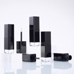 Black transparent base lip glaze empty bottle lipstick empty tube injection lip gloss tube cosmetics tube supply manufacturer wholesale