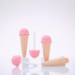 Ice cream DIY lip glaze tube lipstick empty tube injection molded transparent lip gloss tube cosmetics tube supply manufacturers wholesale