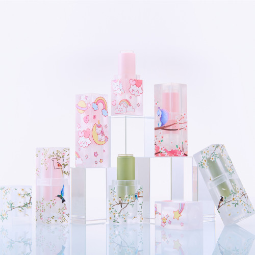 DIY homemade lipstick lipstick tube matte transparent 3D unicorn lipstick tube homemade lipstick shell packaging material