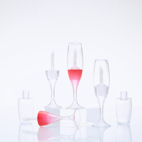 Mini wine glass lip gloss lip glaze lip gloss empty tube wine glass lipstick cross-border hot-selling cosmetics packaging materials