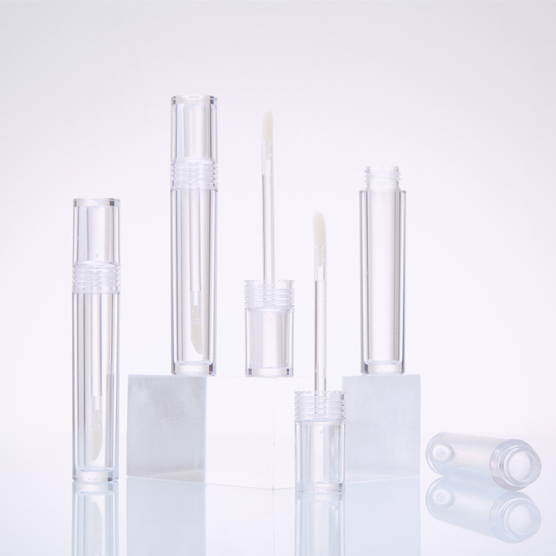 Fully transparent bottle lip glaze empty bottle lipstick empty tube injection transparent lip gloss tube cosmetics tube supply manufacturer wholesale