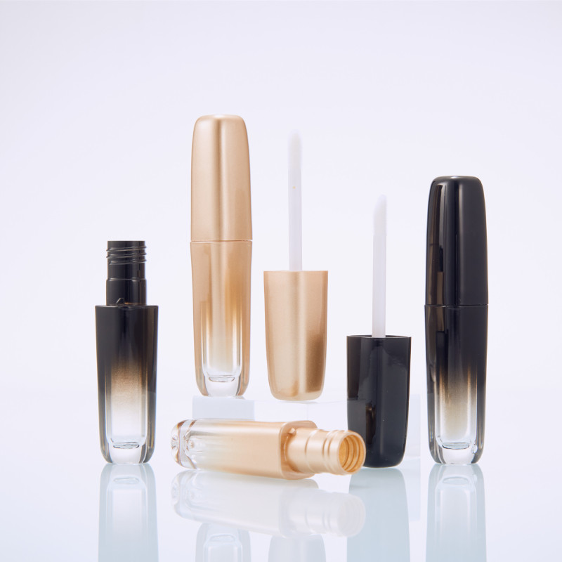 DIY gradient lip glaze empty bottle lipstick empty tube injection transparent gradient lip gloss tube cosmetics tube supply wholesale