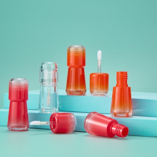 Lip glaze tube empty bottle multi-color gradient mushroom-shaped lip gloss lip glaze empty tube sub-bottle lipstick tube capacity 4ML