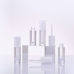 Manufacturers wholesale round lip glaze tube lip glaze empty tube transparent bottle 3ml lipstick empty tube can print logo