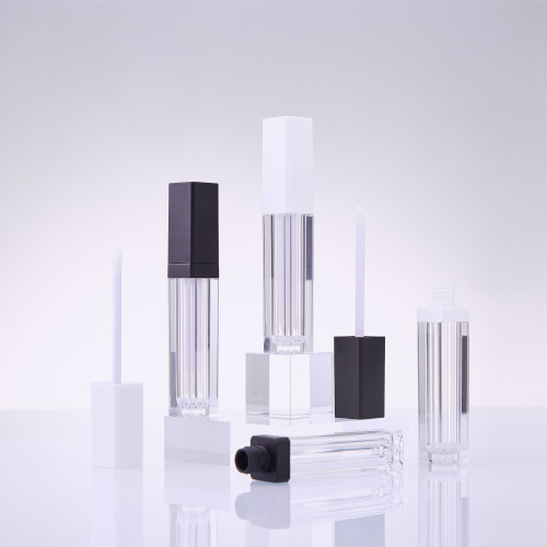 Frosted square lip gloss tube wholesale lip glaze bottle lip gloss tube empty tube packaging material sub-bottle capacity 7ml