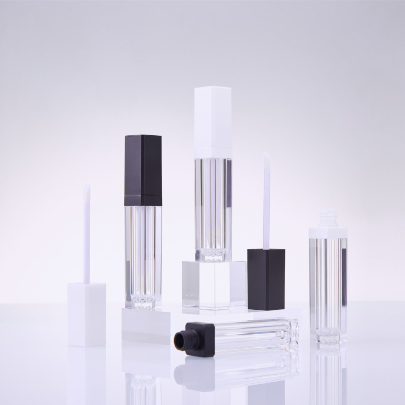 Frosted square lip gloss tube wholesale lip glaze bottle lip gloss tube empty tube packaging material sub-bottle capacity 7ml