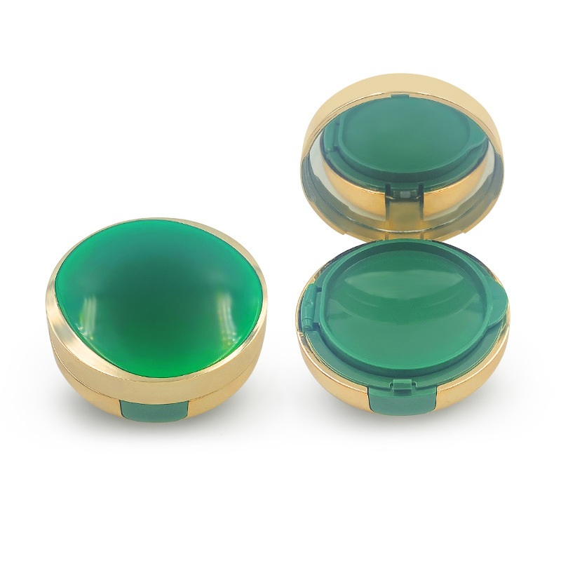 Emerald green air cushion box cosmetic liquid foundation BB cream packaging box air cushion empty box packaging material