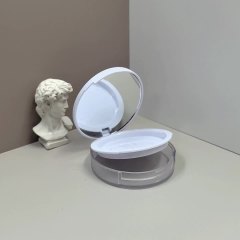 Magnetic false eyelash storage box apple white single layer double layer portable mirror blush