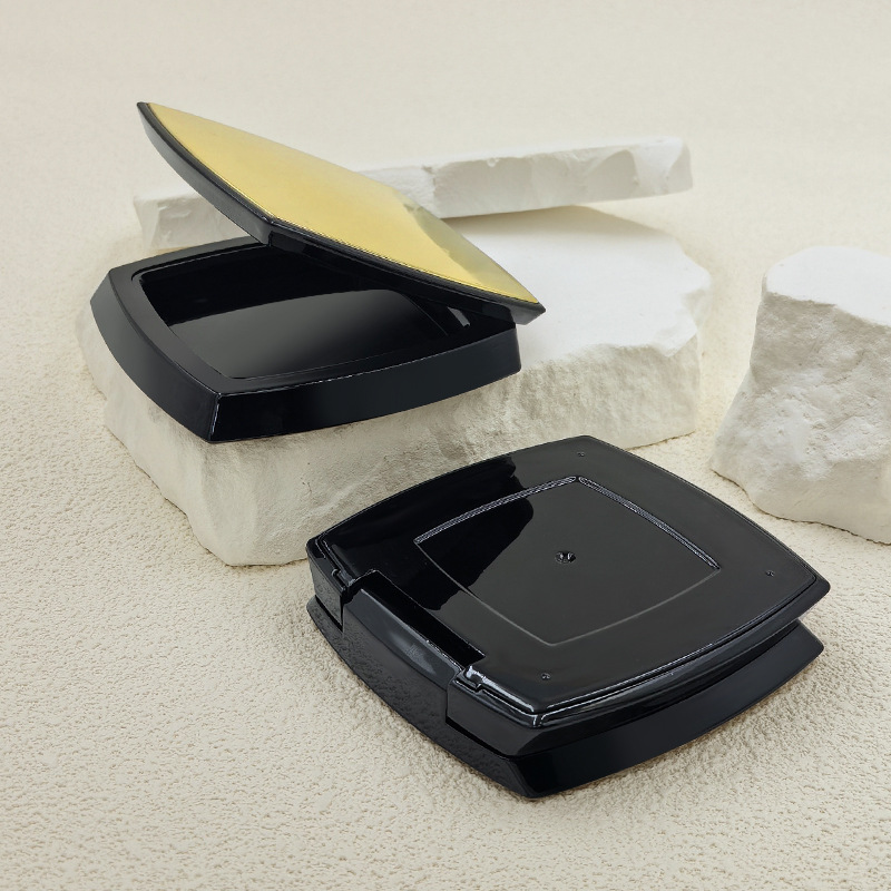 Mirror square powder box brightening highlight contour blush packaging tray cosmetic packaging material customization