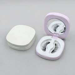 Custom false eyelashes box with mirror, can design LOGO false eyelashes packaging empty box packaging material