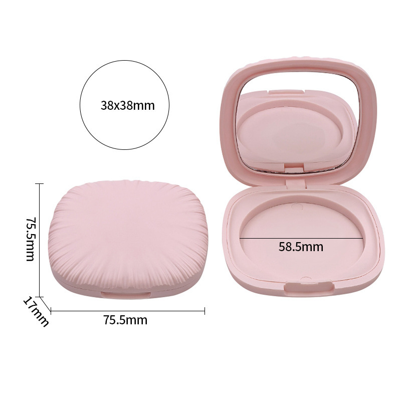 Square powder box eyeshadow box makeup powder concealer highlighter contour blush box cosmetics container