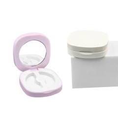 Hot-selling eyelash box packaging material single-layer double-grid false eyelash empty box with mirror can be customized