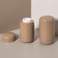 Blush stick 5g powder tube plastic round blush stick lipstick tube lip cheek dual-purpose makeup packaging material