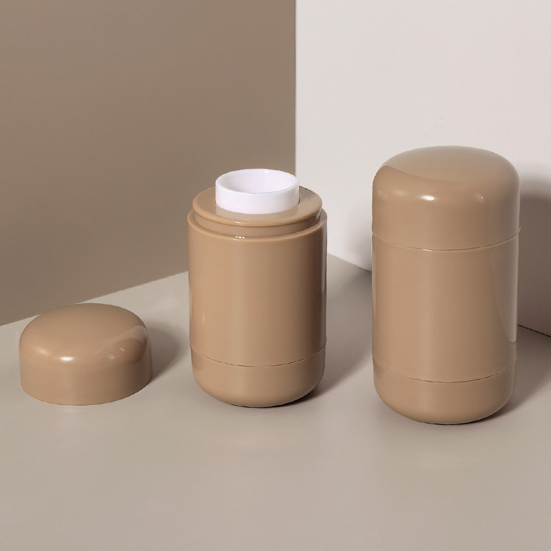 Blush stick 5g powder tube plastic round blush stick lipstick tube lip cheek dual-purpose makeup packaging material