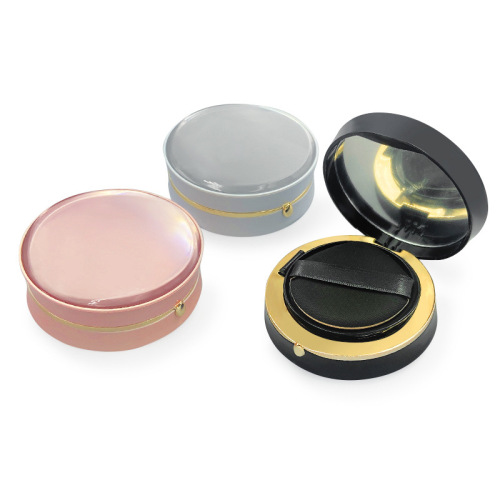 Transparent flip cover elastic middle loose powder box loose powder packaging cosmetic loose powder box