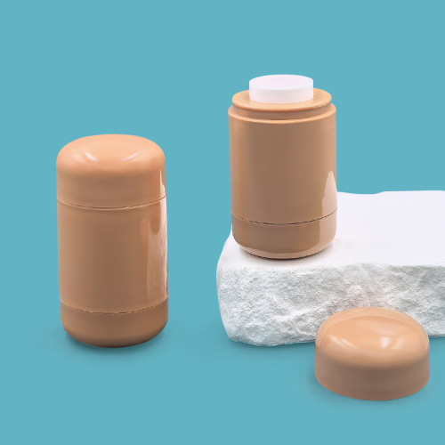Blush stick 5g powder tube plastic round blush stick lipstick tube lip cheek dual-purpose makeup packaging material