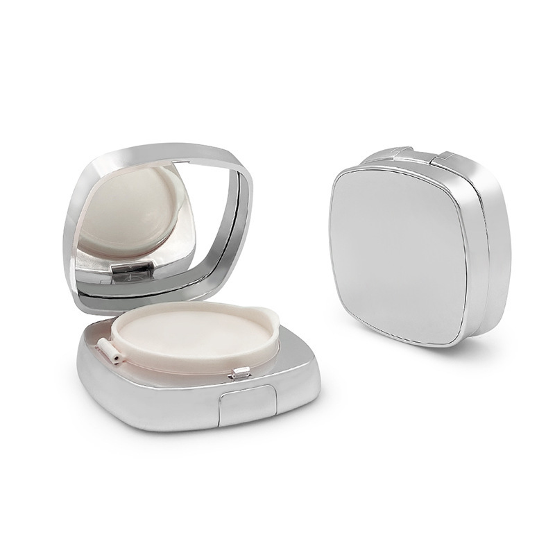 Electroplated silver air cushion box cosmetic packaging material bb cream air cushion packaging box empty box 15g high-definition mirror DIY custom