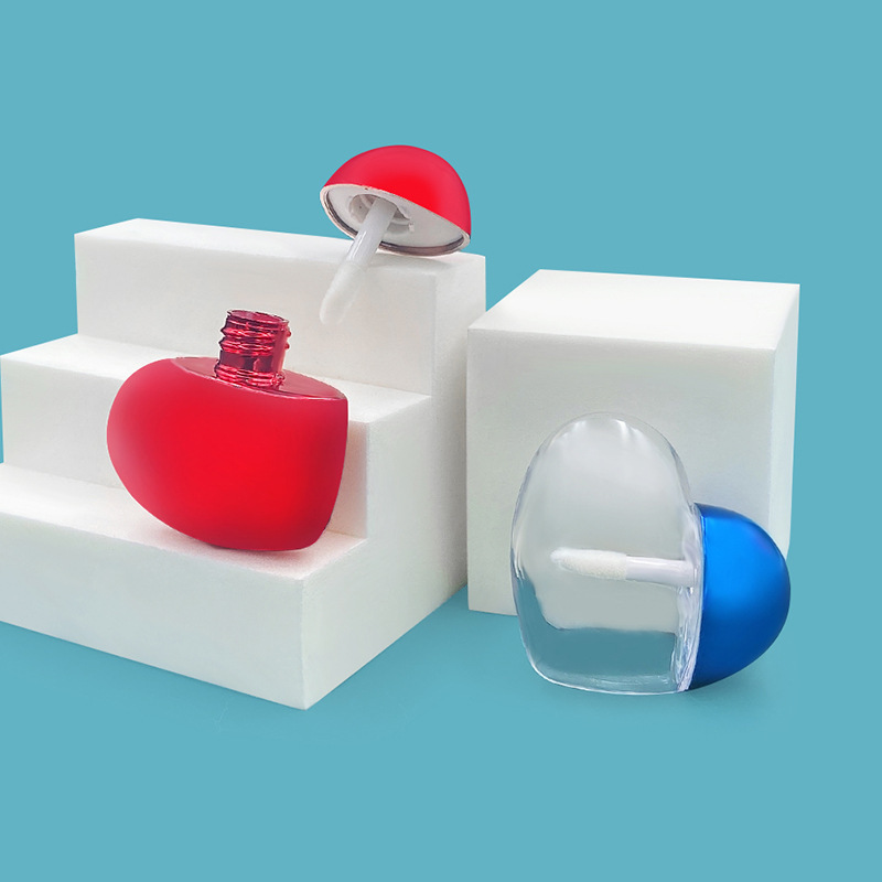 Hot-selling lip glaze tube, small heart-shaped lip gloss tube, lip glaze packaging material, makeup cosmetics, lipstick, lip glaze