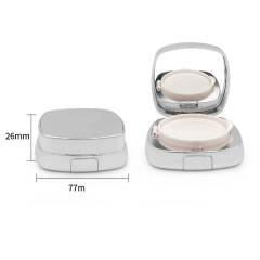 Electroplated silver air cushion box cosmetic packaging material bb cream air cushion packaging box empty box 15g high-definition mirror DIY custom