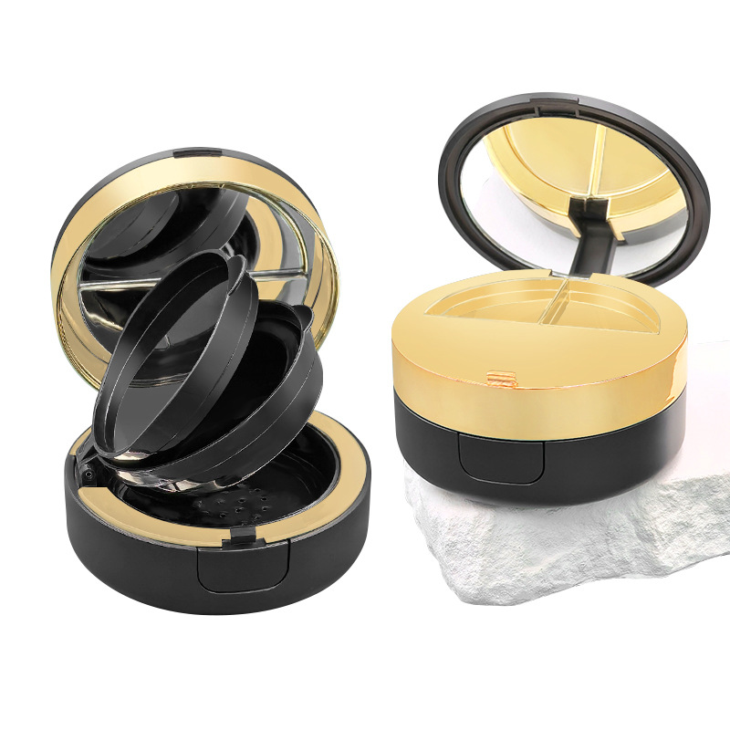 Hot selling double layer air cushion 12+8 powder blush integrated packaging material fast production period can be customized