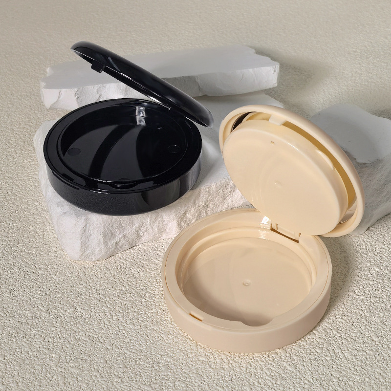 High-end round air cushion box powder box packaging material with mirror contour highlight disc clip-on liquid foundation BB cream box