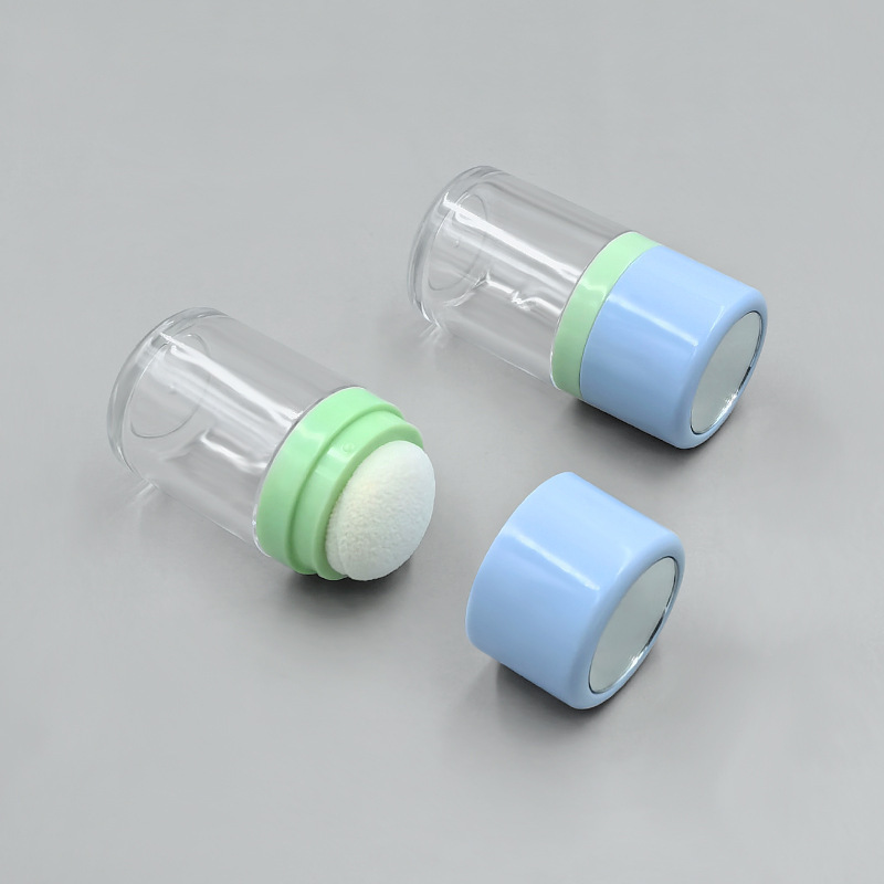 Fluffy powder 15g loose powder box hairline bangs dry powder box packaging container mushroom head cosmetic bottle