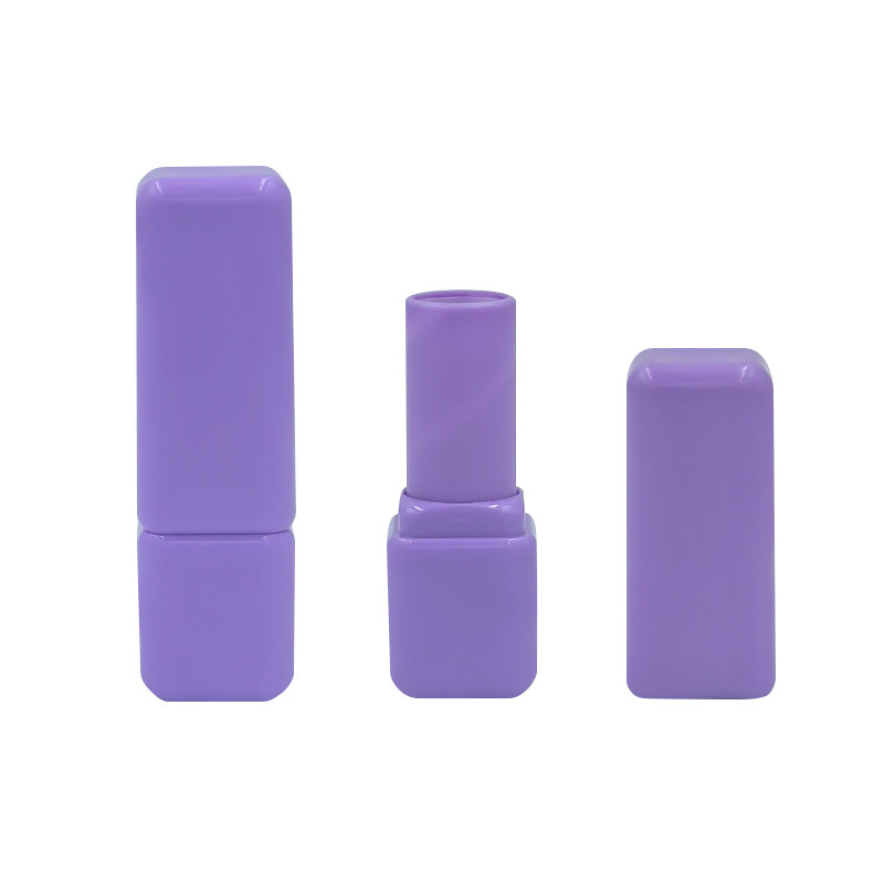 Frosted square lipstick tube container lip balm tube empty tube lip glaze tube cosmetic packaging material