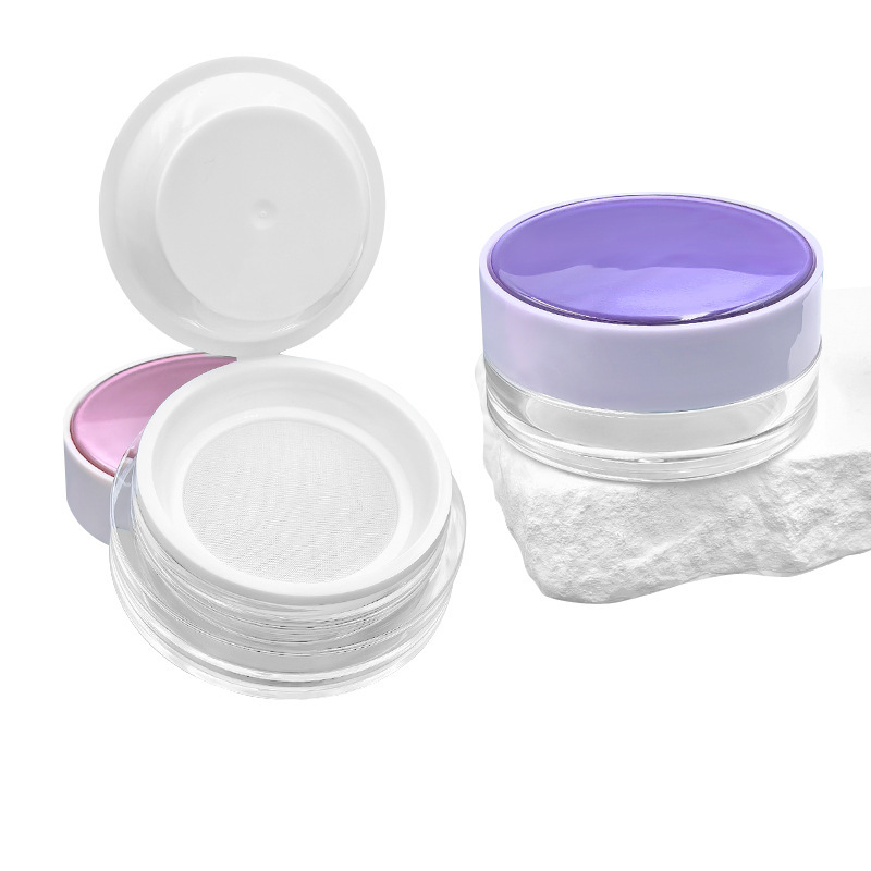 Loose powder box packaging material compartment elastic net loose powder packaging box does not leak powder setting powder box honey powder packaging box