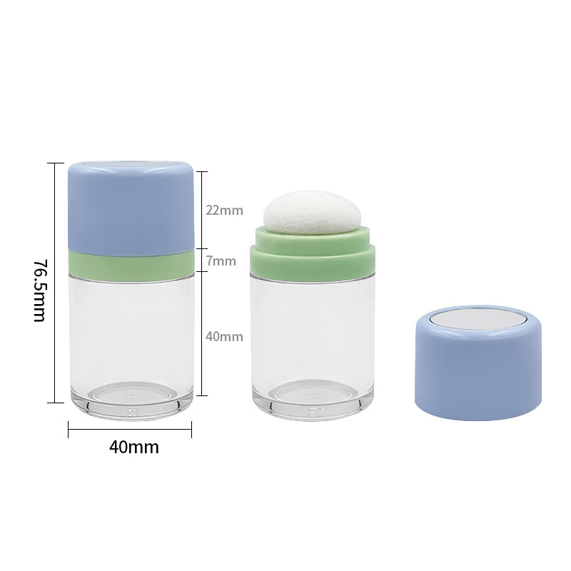 Fluffy powder 15g loose powder box hairline bangs dry powder box packaging container mushroom head cosmetic bottle