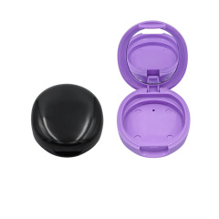 Oval 10g powder box black purple monochrome eye shadow blush highlight powder DIY packaging box makeup packaging material